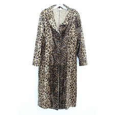 Vintage Ladies Coat Leopard Size 2X USA Made by Sense
