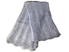 Hand Knitted Scarf With Beads.