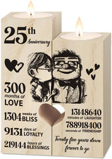 25Th Anniversary Wedding Gifts for Couple,25 Years for Wife Husband, Silver Wedd
