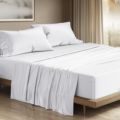 THREAD SPREAD 100% Egyptian Cotton King Size Sheets Set - Luxury 1200 Series