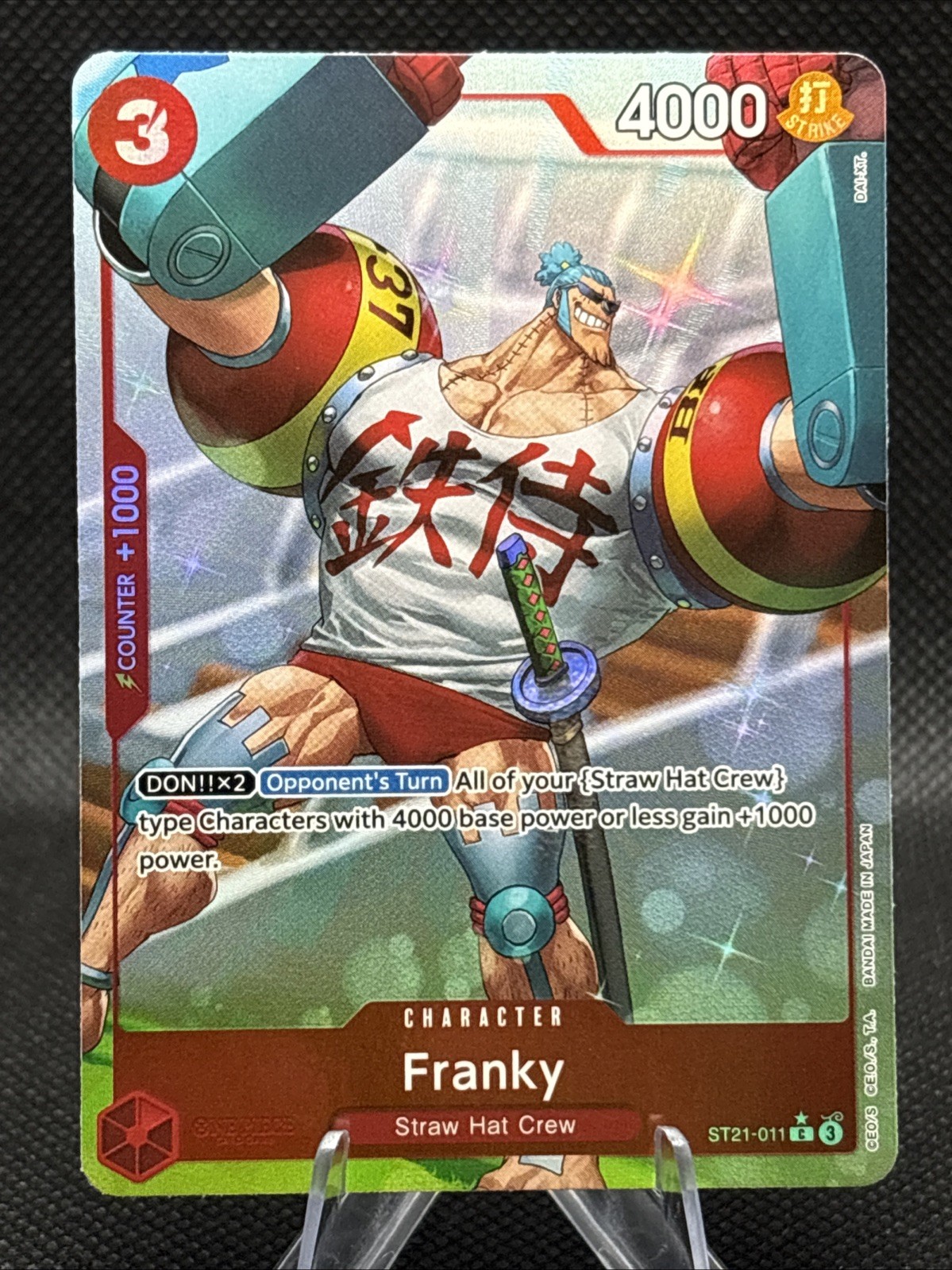 Franky (Parallel) ST21-011 Common Starter Deck EX: Gear 5 One Piece Foil NM