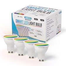 Image of SMARTSPEC Smart Bulb 4 Pack Smart WiFi LED Light Works with Amazon Alexa Google