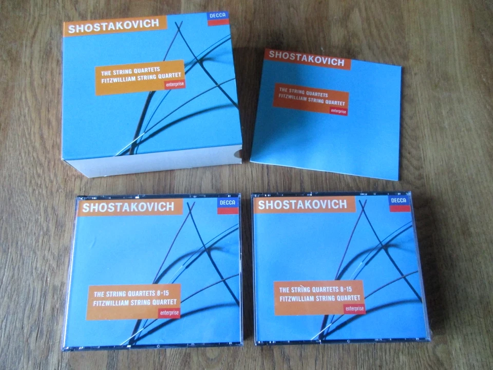 Shostakovich - The String Quartets / Fitzwilliam Qt / Decca 433 078-2 / Ed1 6CD - Image 2 of 4