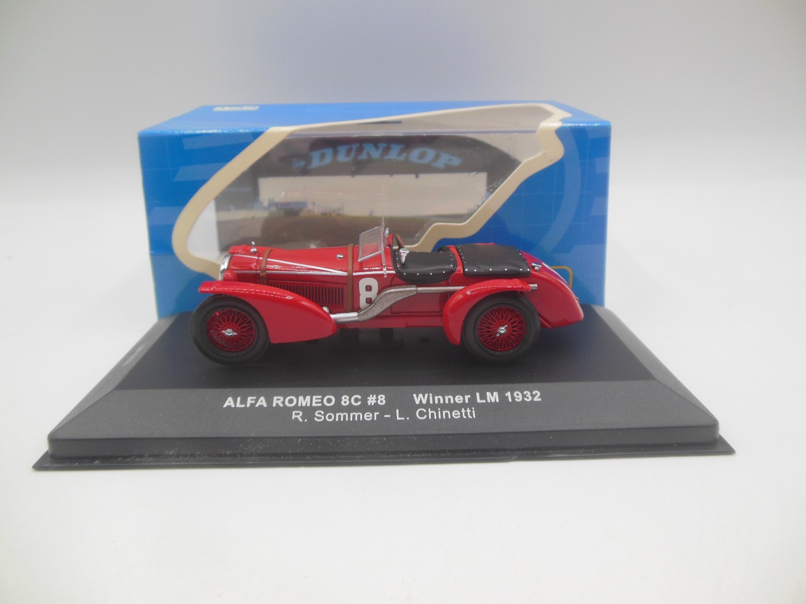 IXO LM1932 Alfa Romeo 8C Rn 8 Winner Le Mans 1932 1:43 Scale R Sommer & Chinetti