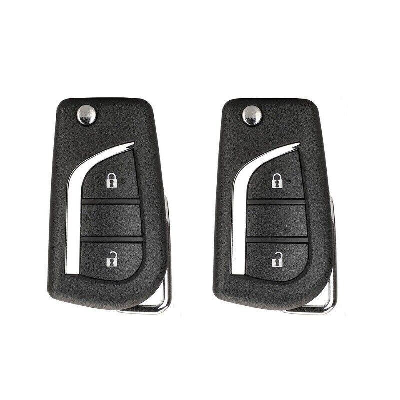 2 x Smart Keyless Remote Key Fob BA2TA H-13689 For Toyota Hilux 2015-20 433mhz
