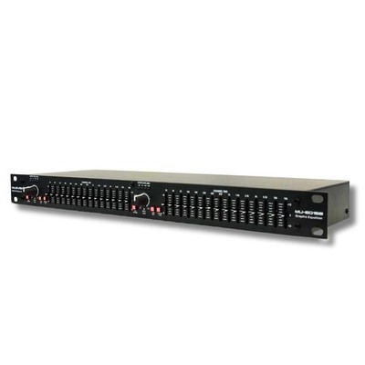 MU-EQ15B Professional Dual 15-Band Stereo Graphic Digital Equalizer Crystal Clea