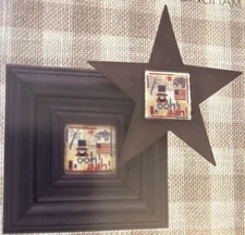 Vtg Rare Twisted Threads JULY OOH AAH Mini Gingham Cross St. '05 pattern only