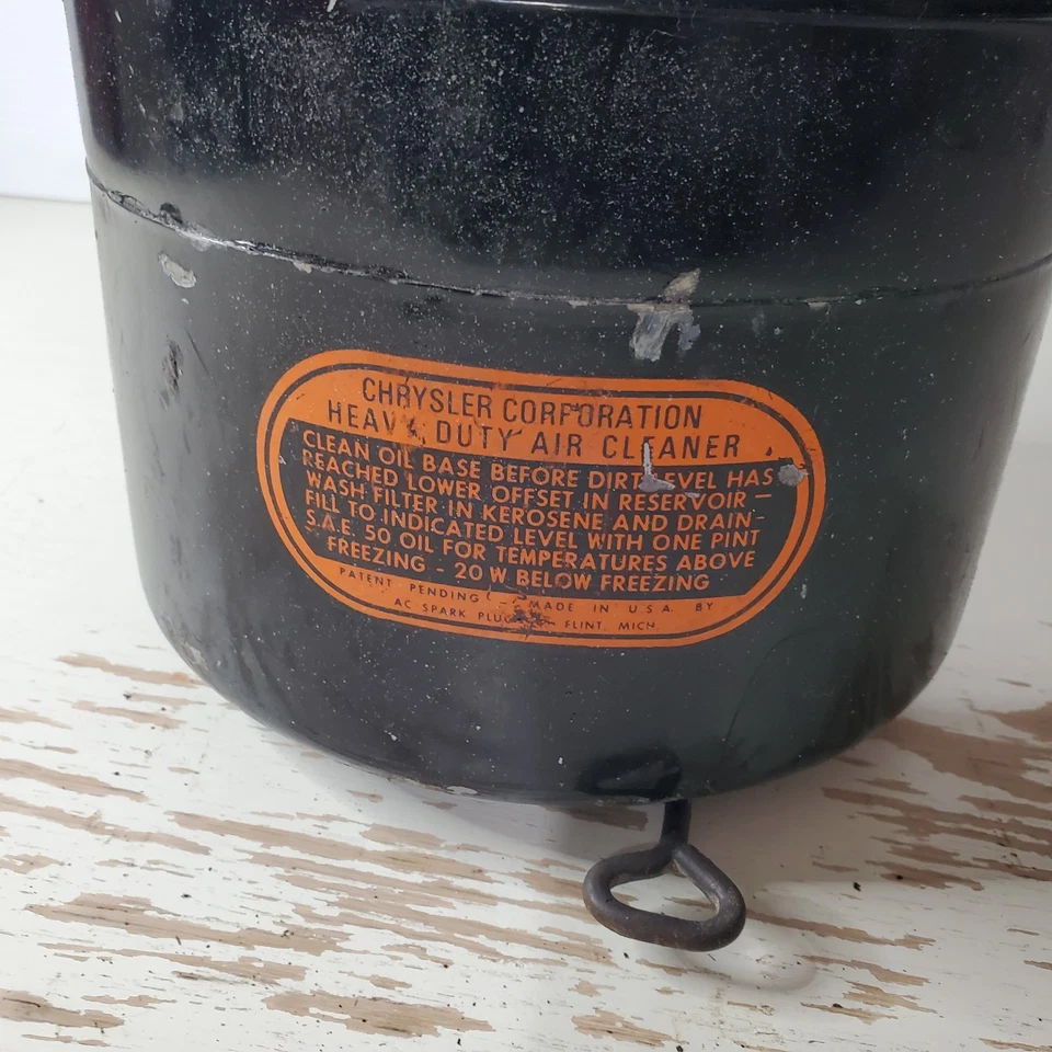 Limpiador de admisión de aire Buick 1941-1942 Chrysler Corporation negro de alta resistencia Foto 2 de 4