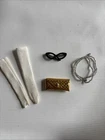 Vintage Barbie Accessories Lot Gold Purse Cat Eye Sunglasses Necklace