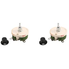 2X 50W 10 Ohm Ceramic Potentiometer Variable Taper Pot Resistor Rheostat L9X1