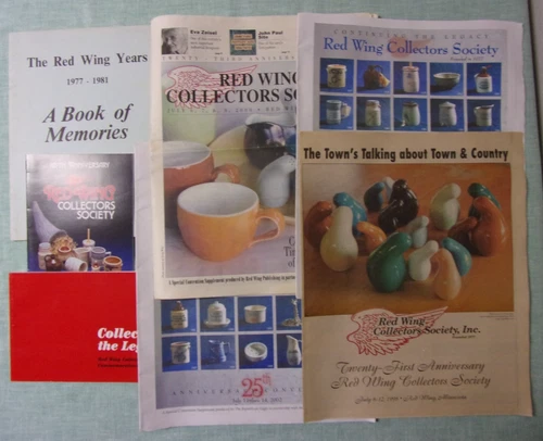 Red Wing Collectors Society Commemoratives Booklet Convention History Newsletter