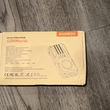 Solar Charger Power Bank 42800mAh Portable Charger Power Bank External Battery