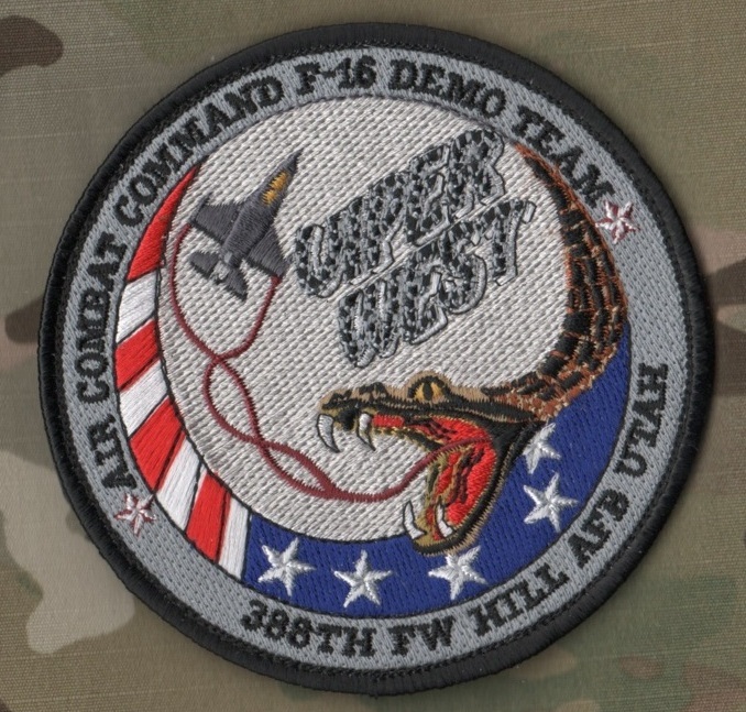 AIR COMBAT COMMAND FALCON F-16 DEMO TEAM VIPER WEST 388TH AIR COMBAT COMMAND FALCON F-16 DEMO TEAM VIPER WEST 388TH