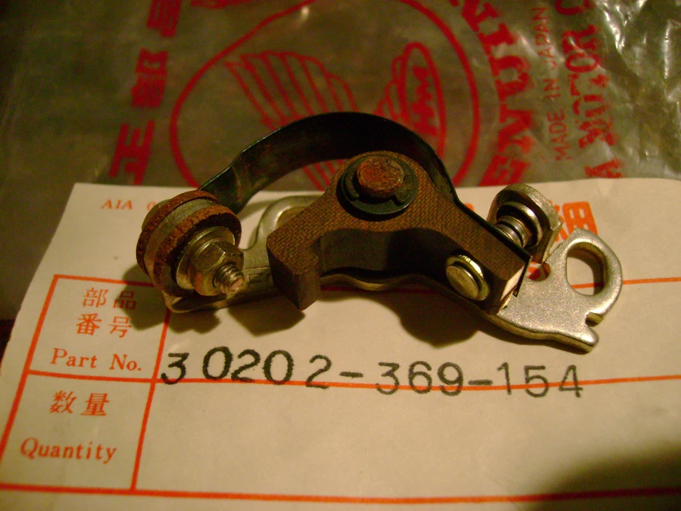 Juego de puntos izquierdo Honda CB360 CJ360 OEM 30202-369-154 NOS CB360G 76-77 CJ360T Foto 2 de 2