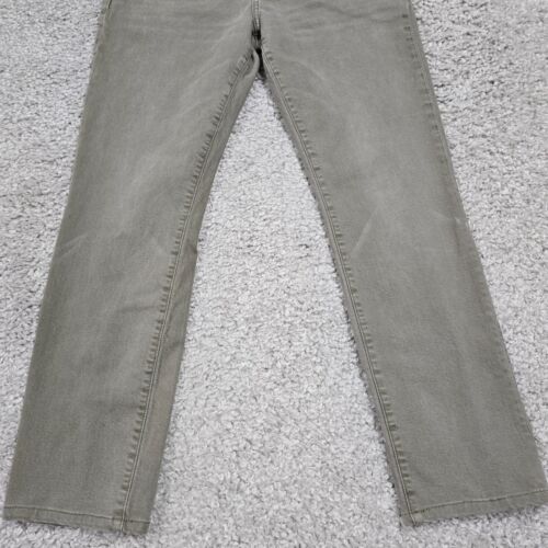 Joes Jeans Mens 34 (Fits 32x29) Khaki The Asher Slim Straight Stretch Denim - Picture 2 of 14