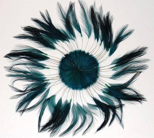 PLUMAS DE MOLINETE COMPLETO - Hackle de alta calidad MUCHOS COLORES (Halloween/Disfraz) - Imagen 23 de 42