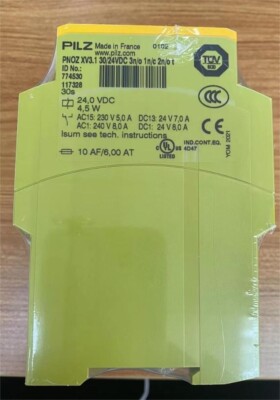 PILZ PNOZ XV3.1 30/24VDC 3n/o 1n/c 2n/o t  774530  brand new ship by dhl/fedex