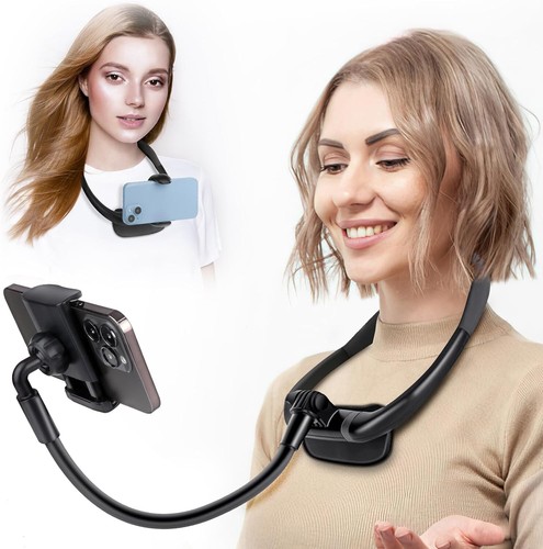 Cell Phone Stand Neck Holder Flexible Gooseneck Mount for Vlog Bed Desk - Zdjęcie 3 z 9