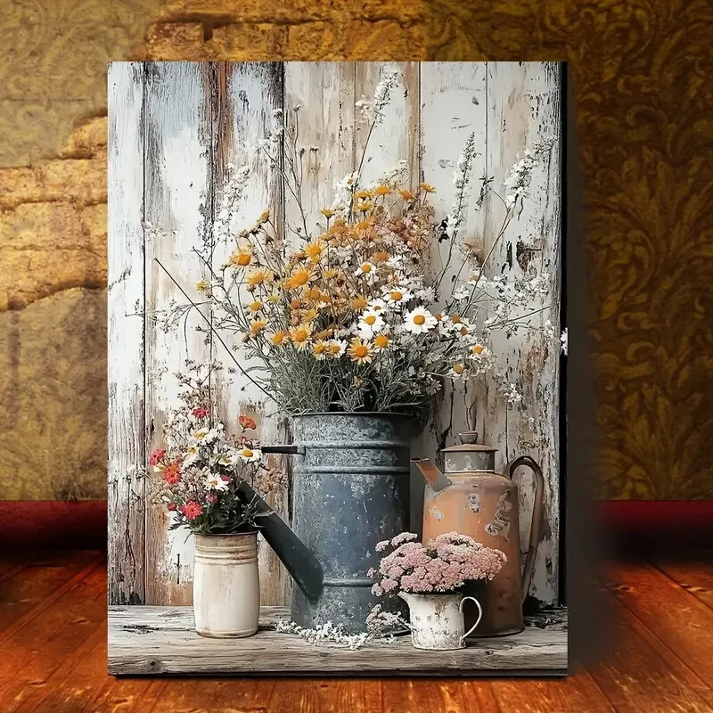 Vintage Water can Wall Art  Canvas Unframed/Framed