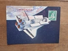 1981 SWISS SPACE SHUTTLE POSTCARD P/M ERNO SPACELAB  BREMEN GERMANY