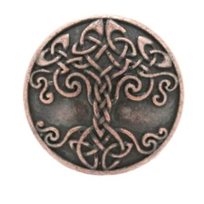 Tree Of Life Concho Screw Back Antique Copper 1" 4669-10 Made in USA