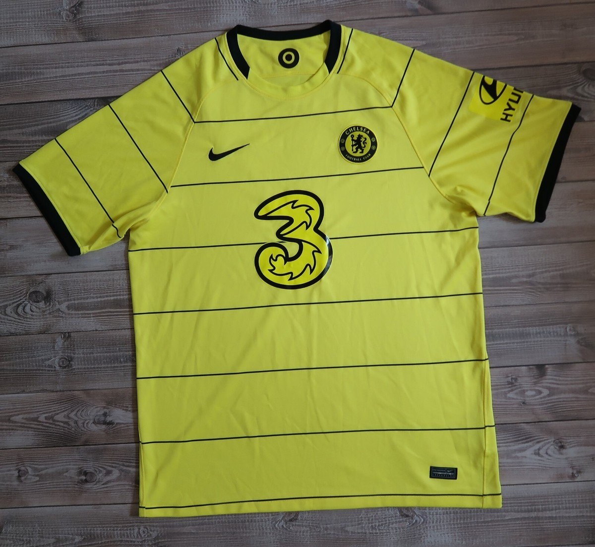 Nike Soccer Away Jersey Chelsea 2021/22 football Shirt Yellow, Men