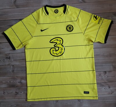 Nike サッカーシャツ Sサイズ イエロー Nike Soccer Away Jersey Chelsea 2021/22 football Shirt Yellow, Men