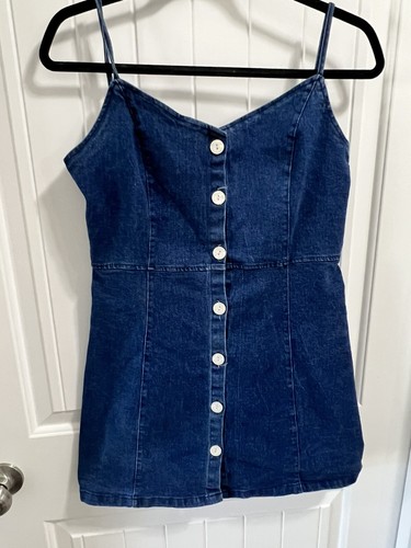 Juniors Denim Dress size large | eBay