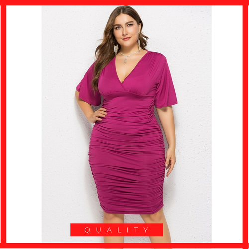 Vestidos Talla Grande Plus Size Para Mujer De Fiestas Noche Ceñido Para  Gorditas | eBay
