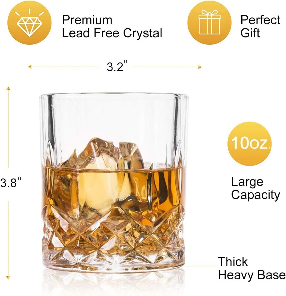 Double Old Fashioned Glasses, UltraClarity Double Old Fashioned Liquor