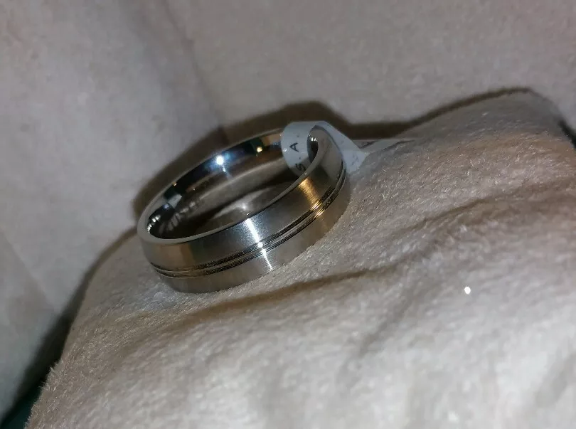 Mens Scott Kay Artiste Brute Cobalt BioBlu 27 wedding brushed band