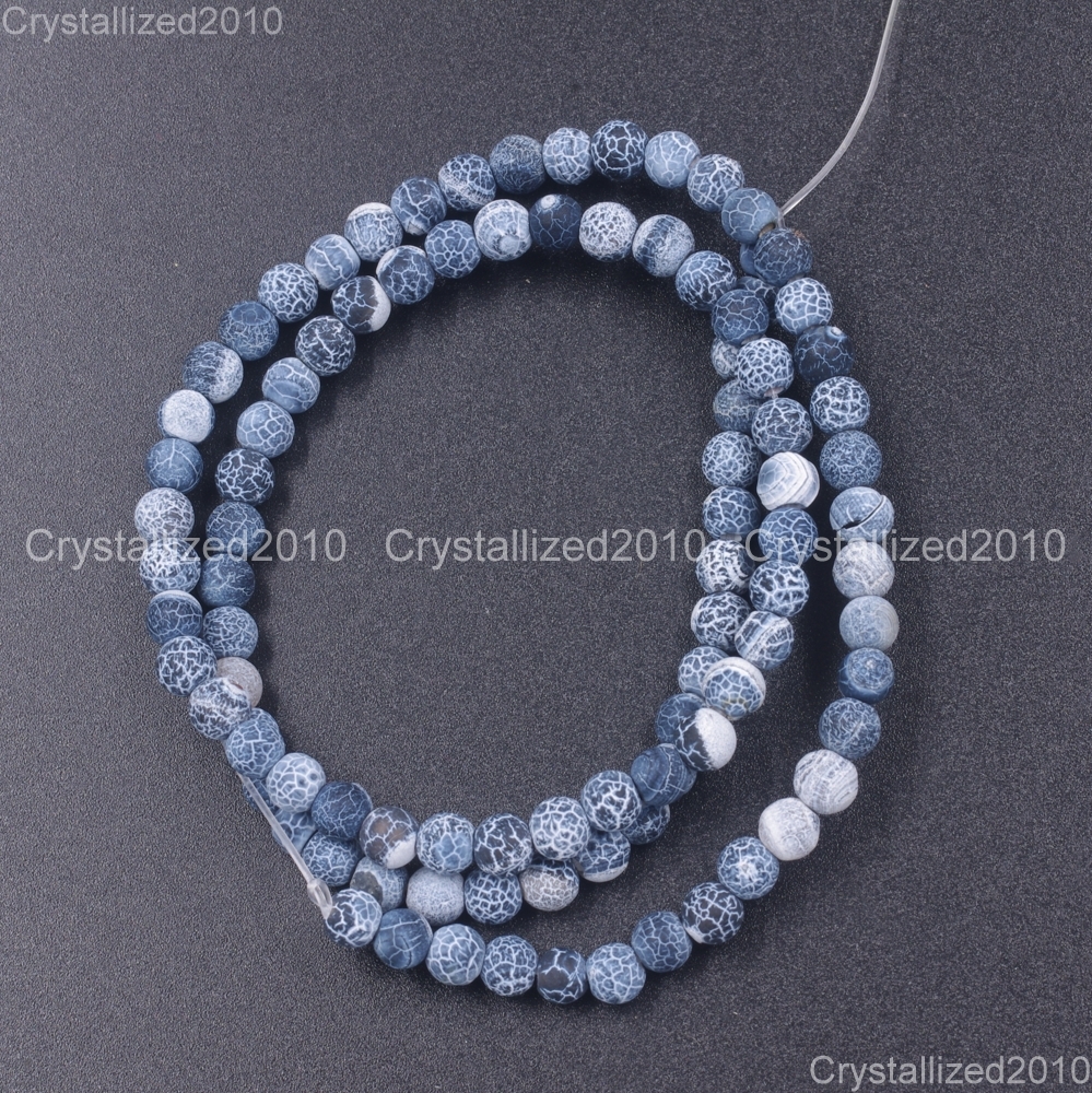 Buy 4/6/8/10/12mm Round Frosted Matte India Agate Beads, Mixed Color Gemstone Beads, For DIY Jewelry Making, Wholesale Beads--15 Inches---ms0080 Online In India - Foto 9