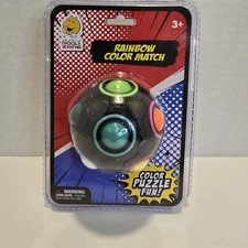 Giggle Zone Rainbow Color Match Puzzle Ball Black Novelty Toy Sealed