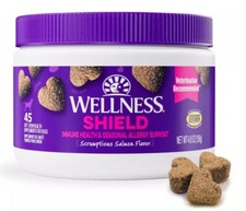 Wellness Shield Soft Salmon Chew Immune  Allergy for Dogs 45 Count
