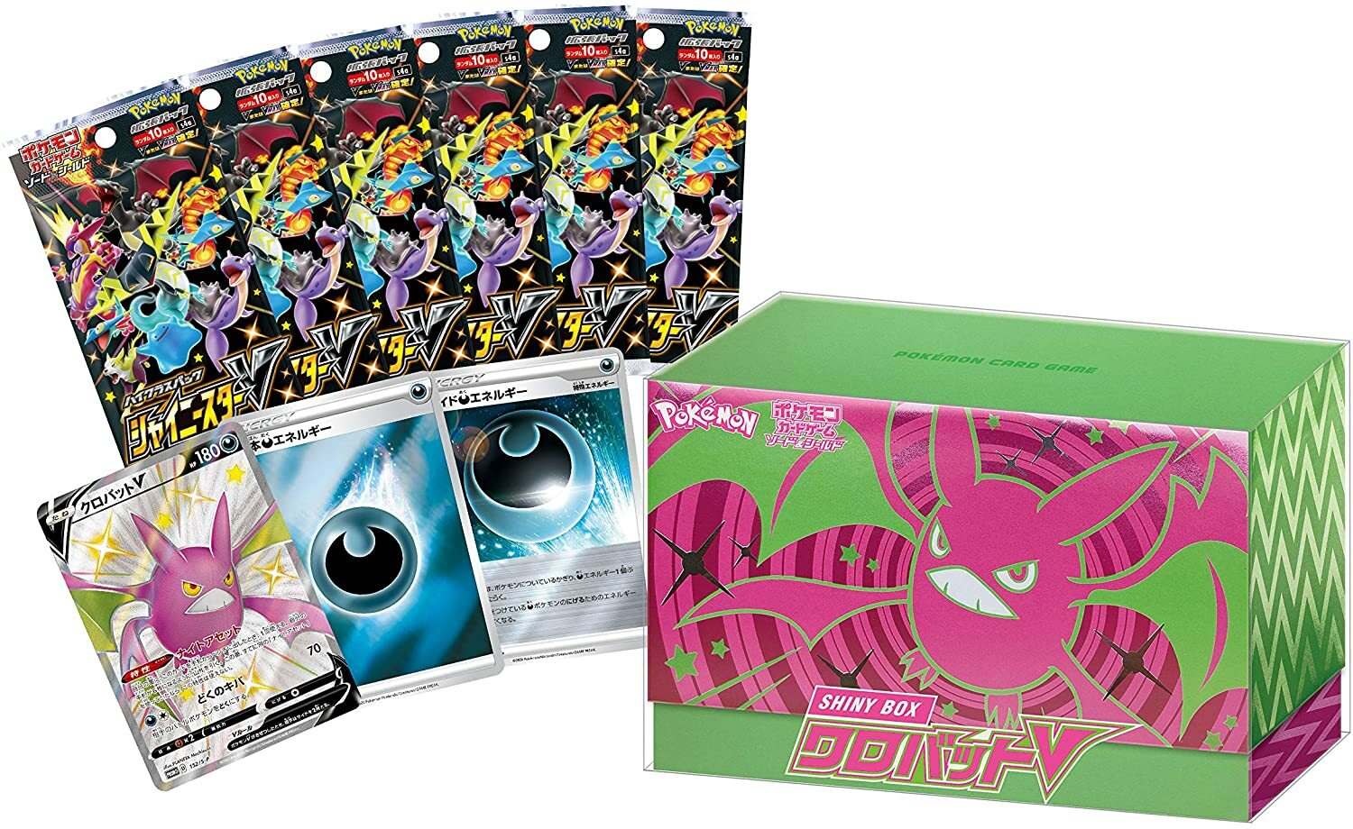 Pokemon Card Game Sword & Shield SHINY BOX Crobat V Shiny Pokemon Card Game Sword & Shield SHINY BOX Crobat V Shiny