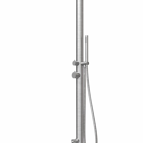 Designer Gartendusche Außendusche aus V4A / 316 Edelstahl Modell "NALU" - Bild 4 von 10