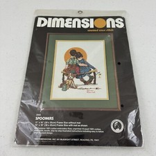 Dimensions Counted Cross Stitch Kit 3502 Spooners 11 x 14 No Frame Unopened 1982
