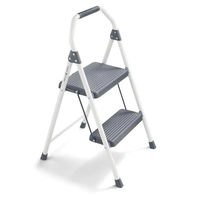 Compact Steel Step Stool 2 Step Type II Lightweight Non Slip