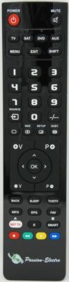 Replacement remote control for AKIRA K2097, TV