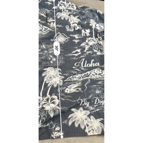 Big Dogs Aloha Hawaiian Shirt Tropical Island Print Button Up X-Large - Picture 6 of 6