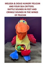 MELISSA DOUG'S HUNGRY PELICAN WITH FOUR SEA CRITTERS PLUSH/STUFFED ANIMAL