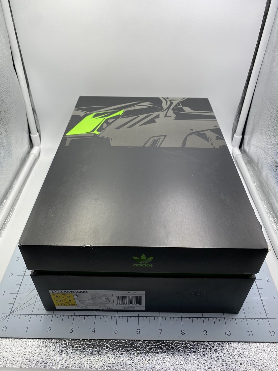 4箱 Size UK 9 - adidas ZX 22 Boost x Kawasaki Ninja Silver
