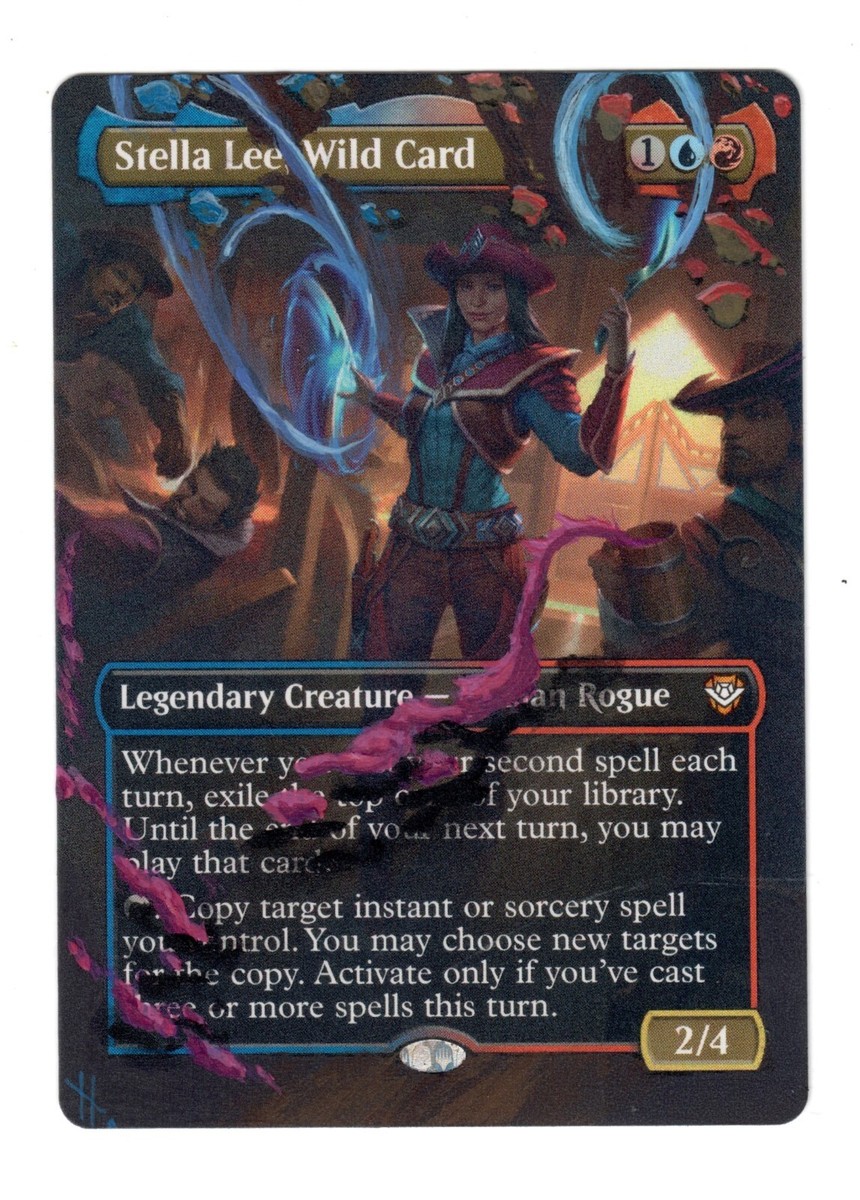 Stella Lee Wild Card Altered Full Art MTG CEDH Commander Legendary