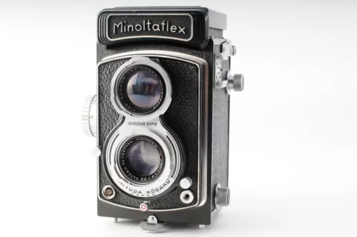[Exc+5 Case Box] Minoltaflex III 6X6 TLR Film Camera Rokkor 75mm F3.5 From JAPAN