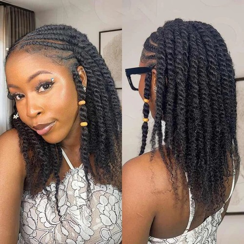 Brazilian Afro Kinky Curly Bulk Human Hair Remy Hair 1 Bundles Natural Braids - Bild 15 von 28