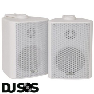 Adastra BC3W Stereo Hintergrund Lautsprecher Paar weiß 3'' 60 W