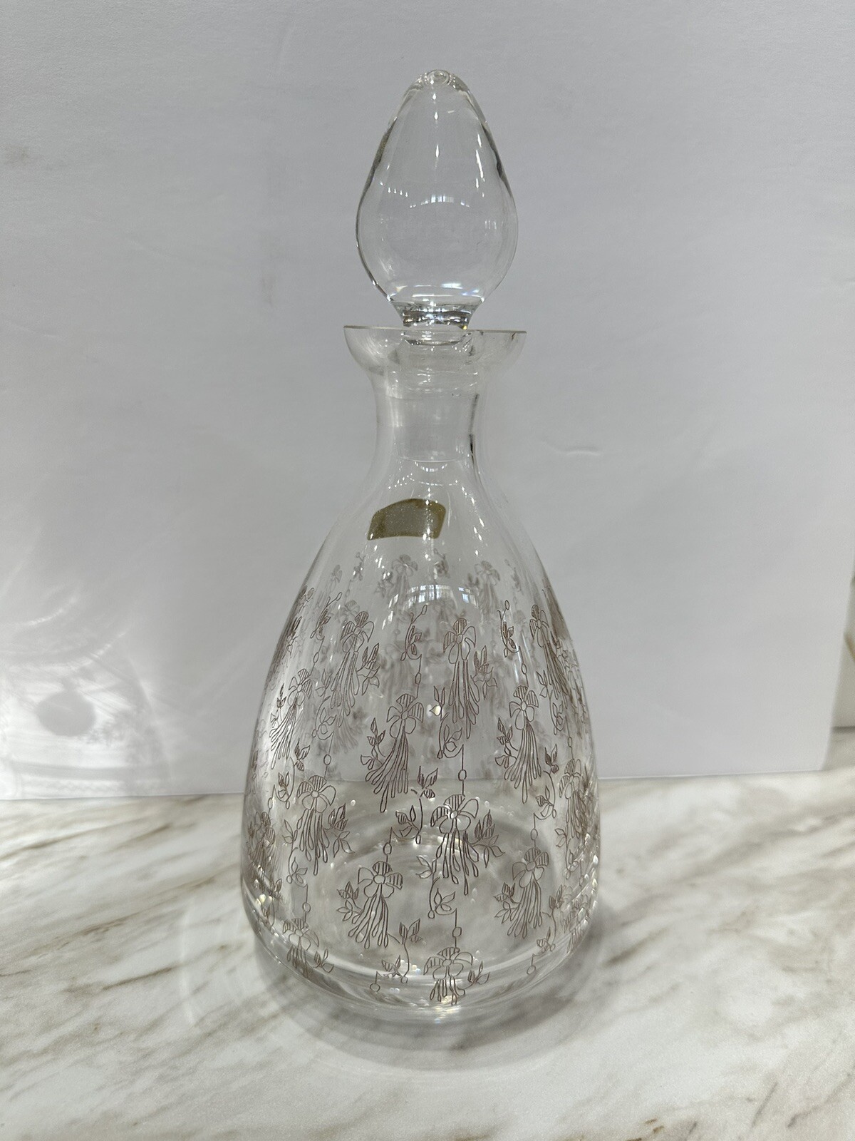 Crystalex 1970’s Bar Set Of 4 Vintage Mcm Boho