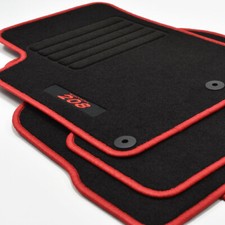 Mattenprofis Velours Logo Fußmatten für Peugeot 208 II ab Bj. 06/2019 rot