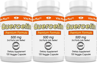 3 Pack Vita Plus Quercetin 500 mg 120 caps
