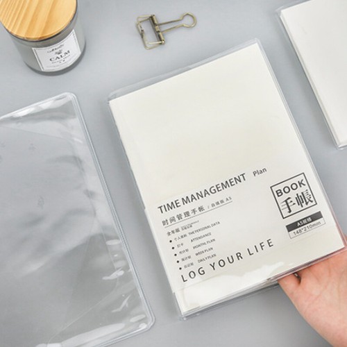 PVC Transparent Notebook Cover Waterproof Journal Planner Protective Cover A5/A6 - Picture 9 of 20